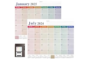 71NMLY Calendario Magnetico Frigo,Calendario 2024-2025,Calendario da Parete 18 Mesi Luglio 2024-Dicembre 2025,Planner Settimanale,Oggetti Per la Casa