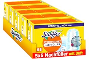 Swiffer Części zamienne do kurtki, z zapachem Ambipur, łapie i kurz, 25 sztuk (5 x 5)