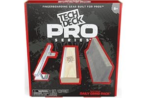 TECH DECK 6065180 Spin Master Series Daily Grind Pack with 3 Obstacles, Built for Pros Kids Toys for Ages 6 and up (Mini Fingerboard Sold Separately), 1