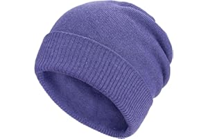 Gisdanchz Cappello Invernali Caldo Beanie - 30% Cashmere - Stretch Fitted
