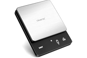 CHWARES Bilancia Cucina Digitale, Bilance per Alimentari Elettronica ad Alta Precisione 5kg-1g, Multifunzione Peso Cucina con,mini bilancia per alimenti, bilancia digitale impermeabile