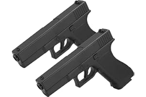 CDF 2er Set Softair Gun Airsoft Pistole + Munition | Cadofe V307 Profi Voll ABS | 19cm. Inkl. Magazin & unter 0,5 Joule (ab 14 Jahre)