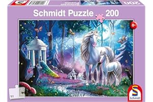 Schmidt Spiele 56486-Jument Licorne avec Poulain-Puzzle de 200 pièces-pour Enfant