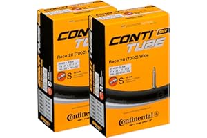 Continental Lot de 2 Tubes de Course Unisexes de 71,1 cm de Large, Noir, [25-622->32-630]