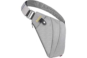 Asgens Crossbody Sports Poitrine Sac Pratique Multi-usages Anti-vol Sécurité Sling Bag Sac De Messager Étanche Loisirs Portable pour Enfants et Adultes En Plein Air