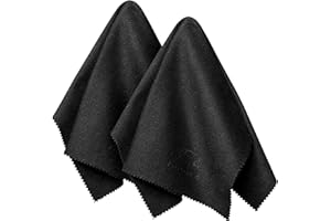 EDISON & KING 2 x ściereczki do czyszczenia okularów XXL (30 x 40 cm) – lepsza obsługa ściereczek z mikrofibry dzięki strukturze przyczepności