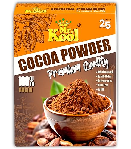 Mr. Kool Natural Unsweetened Cocoa Powder Box for Making Cakes