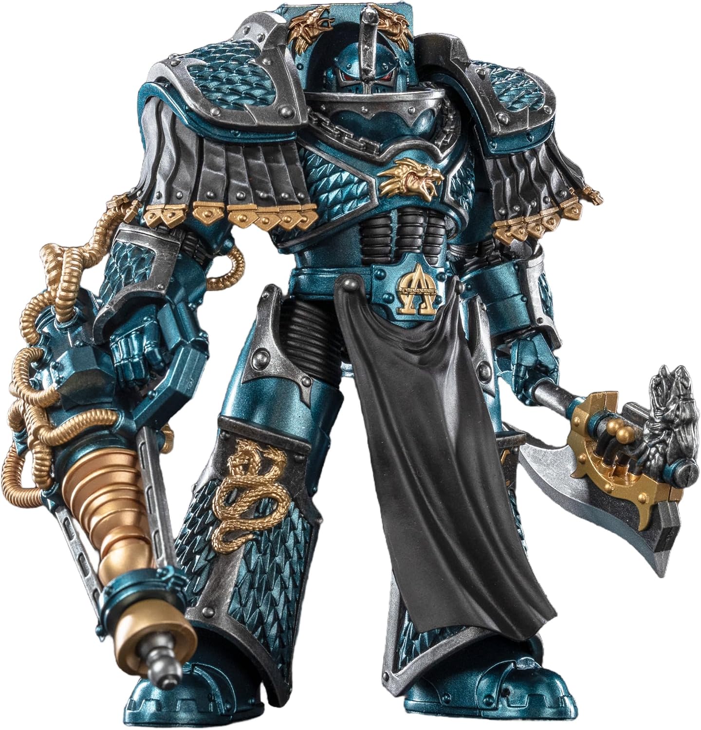 TOYVERSE JOYTOY 1/18 - Figura de acción Warhammer The Horus Heresy, Alpha Legion Lernaean Terminator with Conversion Beam Cannon, Articulaciones Móviles Modelo de Personaje