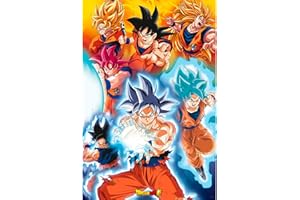 ABYSTYLE – Poster DRAGON BALL SUPER Transformations – Produit Officiel – Format 91,5 x 61 cm – Papier Laminé – Affiche Roulée Filmée