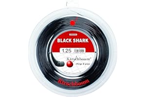 Kirschbaum Shark Carrete de Cuerda (1,25 mm), Color Negro, Unisex Adulto