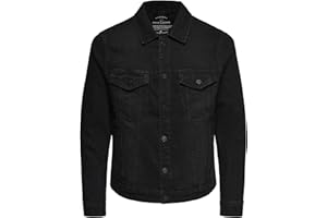 ONLY & SONS kurtka jeansowa Mężczyźni onsCOIN JACKET BLACK PK 0453 NOOS