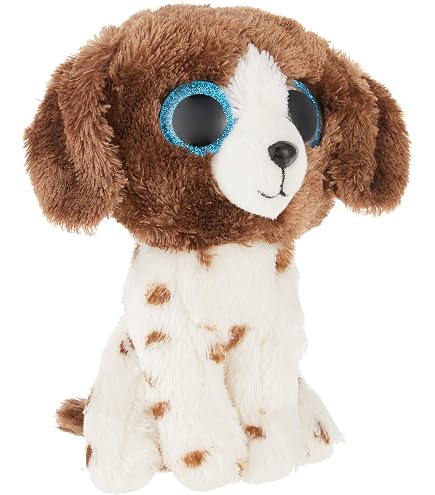 TY Beanie Boo‘s Plüschtier – Tala Hund, 15 Cm, Mit Glitzeraugen, Braun/weiß