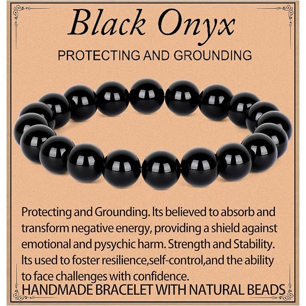 BONNY BOXX Healing Gemstone Bracelet - Angelite Stone Stretch Bracelet For Stress Relief - View #9