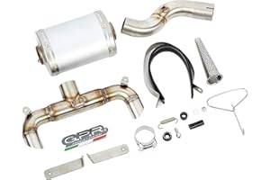GPR ITALIA GPR Pot échappement marque GPR compatible avec Suzuki Gsr 600 2006-2011, Alluminio Ghost, Échappement légal, homologué,silencieux avec db killer amovible et tuyau de liaison spécifique
