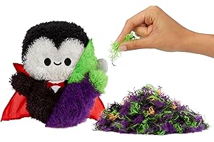 Fluffie Stuffiez Halloween Frankenstein - Kleines Plüsch-Sammlerstück - Überraschung beim Auspacken - Kuschelweicher ASMR Flaum - Fidget, Basteln, Fell Abziehen - für Kinder ab 4 Jahren und Sammler