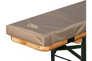 ‎TWOTRACKS TwoTracks Biba Comfort Premium Beer Bench Cushion, 5 cm, Padded Bench Cushion, Foldable Bench Cushion in Beige, 220 x 25 x 5, Set of 2