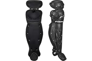CHAMPRO Optimus MVP Double Knee Baseball Catcher's Leg Guards, 30,5 cm Schienbeinlänge