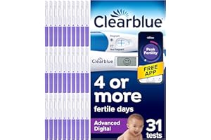 Clearblue Advanced Digital Ovulation & Pregnancy Test, Double Your Chances of Getting Pregnant. 30 Advanced Digital Ovulation Tests & 1 Rapid Detection Pregnancy Test, Try The Free Cycle Tracking App
