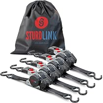Sangle à Cliquet De Cerclage 8 Mètres - Renforcée, Crochet En S, Pour Fixation De Cargaison Sur Camion, Remorque, Voiture - Direct Usine
