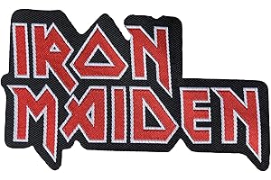 value-merch Iron Maiden Patch, 1 Stück, Schwarz, Heavy Metal, Band, Polyester, sew-on