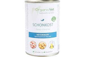 INSCAPE DATA OrganicVet Hund Nassfutter Veterinary Schonkost, 6er Pack (6 x 400 g)