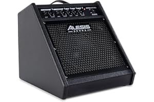 Alesis Nitro Amp Pro 80W Compact Floor Monitor Speaker for Electronic Drums, with Bluetooth, 8 Inch Woofer, EQ, Additional Line Input, Universal E-Drum Compatibility