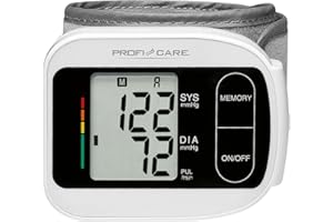 PROFI CARE Profesional Care 330180 PC de BMG 3018 Tensiómetro de muñeca, vollautomatische de presión arterial y pulso