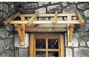 Levigne 02768 Marquise d'accueil ossature en Bois, Beige