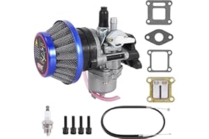 MTATCN Air Filter Stack Carburetor Carb 2 Stroke 47cc 49cc Mini ATV Quad Dirt Pocket Bike