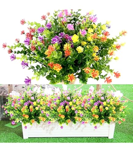 Yoicn Lth Lot De 12 Lavande Artificielle Intérieur Et Extérieur, Fleurs