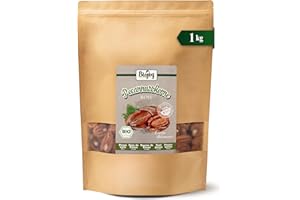 ‎BIOJOY Biojoy BIO-Pekannüsse Halbe Kerne (1 kg), geschält und ungesalzen, Pekannusskerne ohne Zusätze