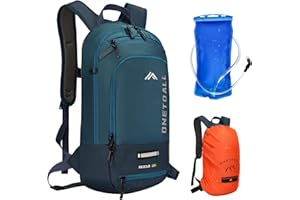 LOCAL LION ONETOALL Plecak rowerowy 10 litrów, plecak MTB dla mężczyzn i kobiet, z osłoną przeciwdeszczową i pokrowcem na kask, wodoodporny, odpowiedni do biegania, narciarstwa i innych sportów na świeżym