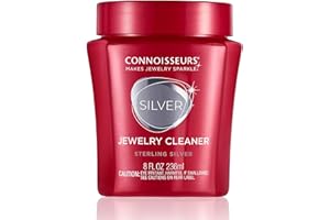 Connoisseurs Nettoyant pour Bijoux Argent | Solution 236ml Nettoyage Argent Sterling Polir our Colliers, Bagues et Boucles D'oreilles