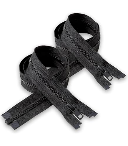 Cyclingcolors Rits Set – 2 Stuks Rits Nr. 5, 30 Cm, Polyester, Automatische Schuif, Rood – Geschikt Voor Jassen, Mantels En Naaiprojecten