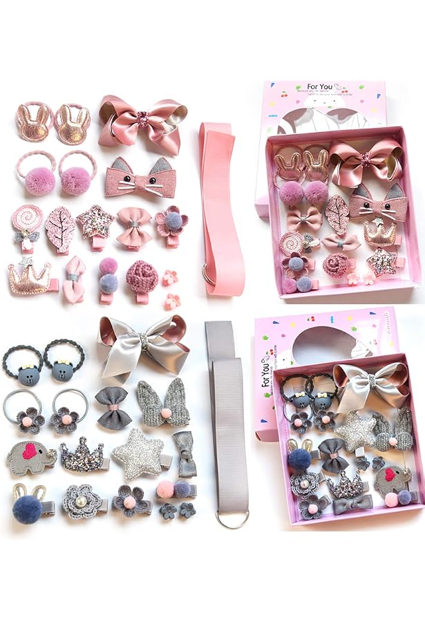 Lot De 56 Pinces Et Barrettes Cheveux Fantaisie Pour Fille – 4 Thèmes Magiques : Arc-en-Ciel, Animaux Mignons, Fleurs & Kawaii – Accessoires Colorés Et Solides – Idéal Cadeau Anniversaire Ou Quotidien