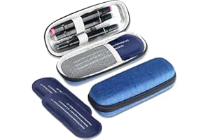 roargy Insulinkühler-Reisetasche mit 2 Kühlakkus, tragbare Medikamenten-Diabetiker-Kühler-Organizer-Tasche, Insulin-Tragetasche für Diabetikerbedarf (Grau), grau, Kühltasche für Diabetiker