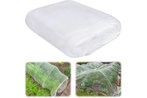DINGBIU 3M*10M Insect Fine Mesh Netting - Mosquitoes Barrier Netting-Garden Butterfly Netting Protect Vegetables Strawberries Brassica Fruit Tree Pea Mosquitoes Crops Flowers