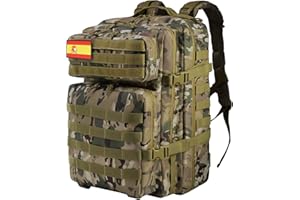 Delgeo Mochila Tactica 25L/45L Militar,Gran Capacidad Mochila,Plegable Impermeable Mochila Para Montañismo,Senderismo,Camping y Viajes