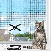 Rete Per Gatti E Anti Uccelli - 10x3m, Nylon Trasparente, Per Balconi, Giardini, Tetti - Foto 10