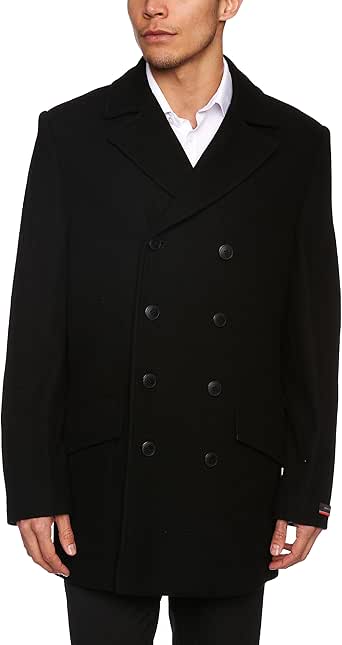 Pierre Cardin 14105105/290 Men's Coat Black XX-Large: Amazon.co.uk ...