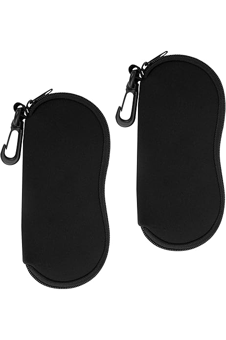 Doppia Custodia Morbida Per Occhiali In Neoprene - 2 Pezzi, Portatile Con Moschettone E Cerniera - Foto 7