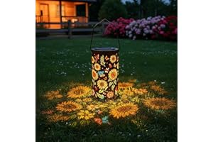 Toerjii Lampe Solaire Exterieur,IP65 Étanche Eclairage Exterieur Solaire,Lampes Solaires de jardin Colorées en forme de tournesols pour Chemins,Decoration Jardin Exterieur (A)