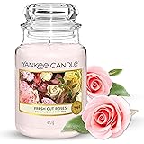 Yankee Candle Candela Profumata In Giara Grande, Rose Appena Recise, Durata Fino A 150 Ore, Camellia Blossom, ‎10.7 x 10.7 x 
