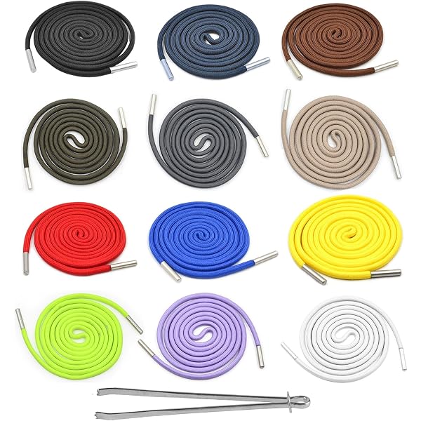 Lot De 6 Cordons De Jogging 130 Cm - Coton Avec Extrémités Métalliques