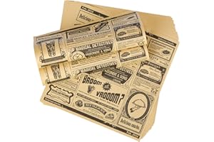 KAONESS Papel Antigrasa 100Pcs Papel Encerado para Alimentos 25 x 25cm Impermeable Antiadherente Papel Envolver Alimentos para Hamburguesa Sándwich Papas Fritas Pizza Carne