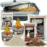 Angel-Berger Edelstahl Tischräucherofen mit Brennpaste Räucherofen