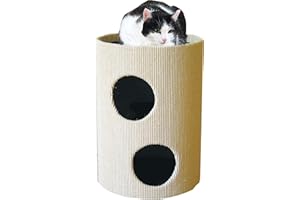 CLEVERCAT Cat Rondo II mit strapazierfähigem gummierten Sisalgewebe und DREI Ebenen zum Ausschau halten Made in Germany 532 (13)