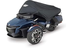 UltraGard Can-Am Spyder RT Half Cover 2020+ Can Am RT Water Resistant Premium Black 4-447BK by Big Bike Parts