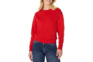 Amazon Essentials Donna Felpa Squadrata a Girocollo con Spalle scese