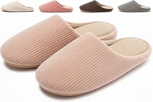 GIWONET Hausschuhe Damen & Herren - Leichte & Geräuschlose Pantoffeln, Rutschfest, Unisex Ideal für Winter & Sommer, Innenbereich, Größe 36-43 EU